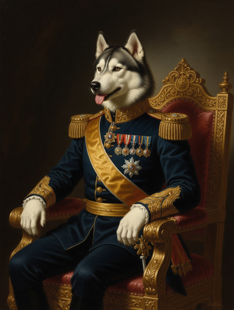 German Shepherd as The Emperor