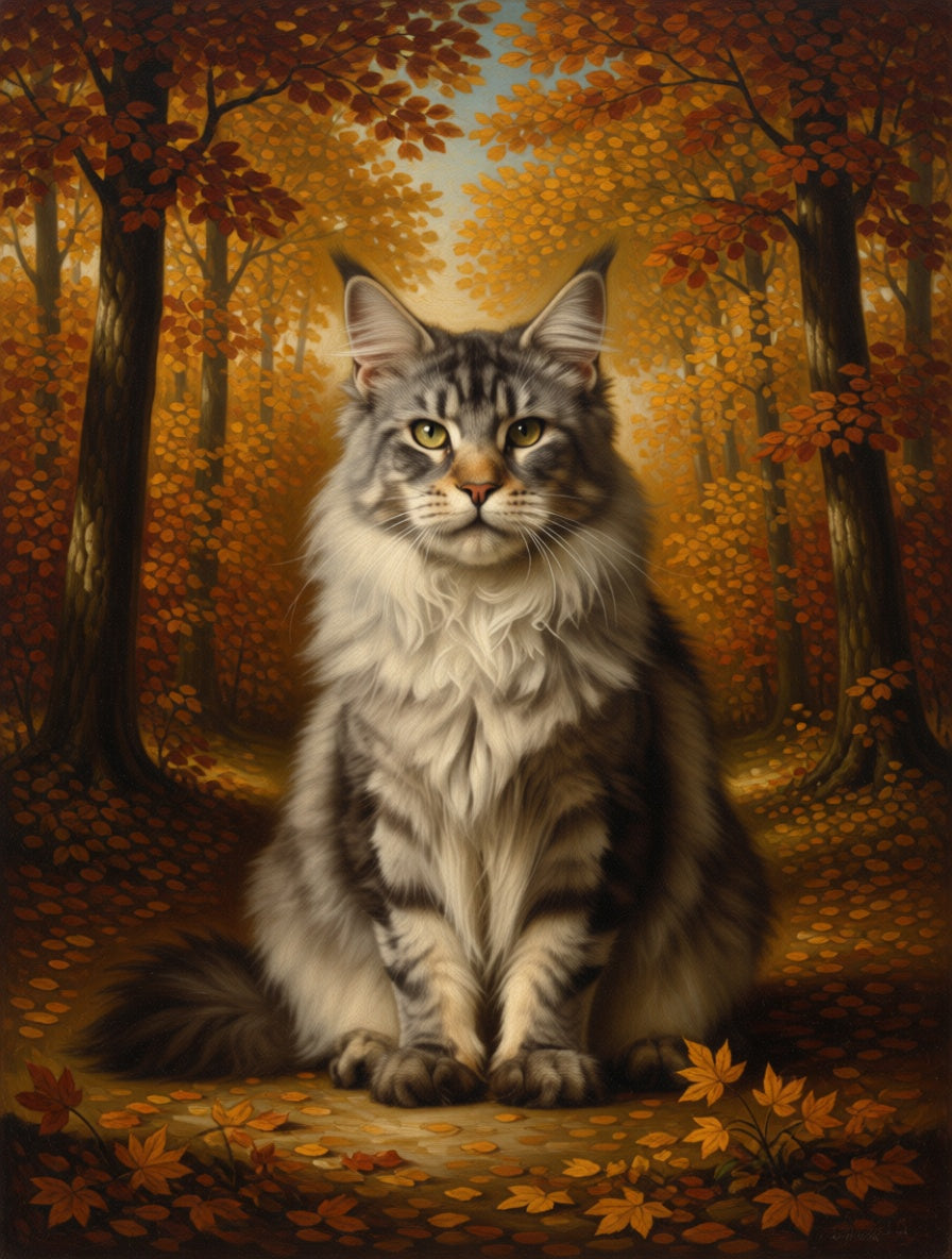 Pug as In the Autumn Forest