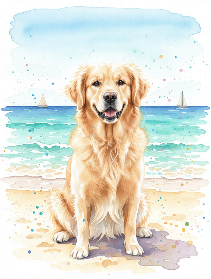 On the beach